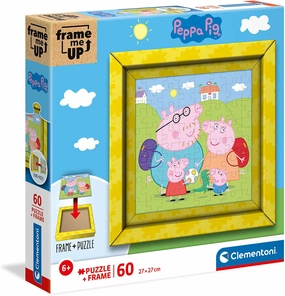 Peppa Pig Toys Clementoni 38809, Peppa Pig Frame Me Up Puzzle for Children - 60 Pieces, Ages 6