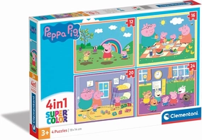 Peppa Pig Toys Clementoni Peppa Pig 4-in-1 Jigsaw Puzzle Set (21516)