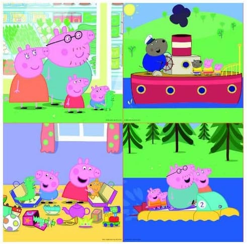 Peppa Pig Toys Educa Borrs Peppa Pig Progressive Puzzles - 4 Puzzles for Ages 3  (6-16 Pieces)