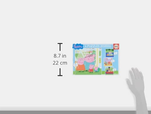 Peppa Pig Toys Educa Borrs Peppa Pig Progressive Puzzles - 4 Puzzles for Ages 3  (6-16 Pieces)