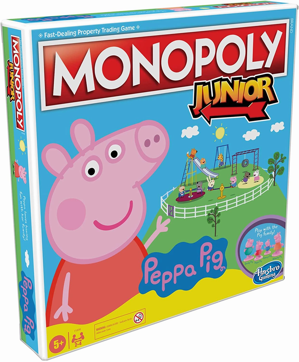 Peppa Pig Toys Monopoly Junior: Peppa Pig Edition Board Game for 2-4 Players