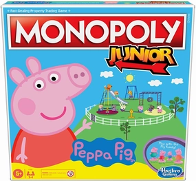 Peppa Pig Toys Monopoly Junior: Peppa Pig Edition Board Game for 2-4 Players