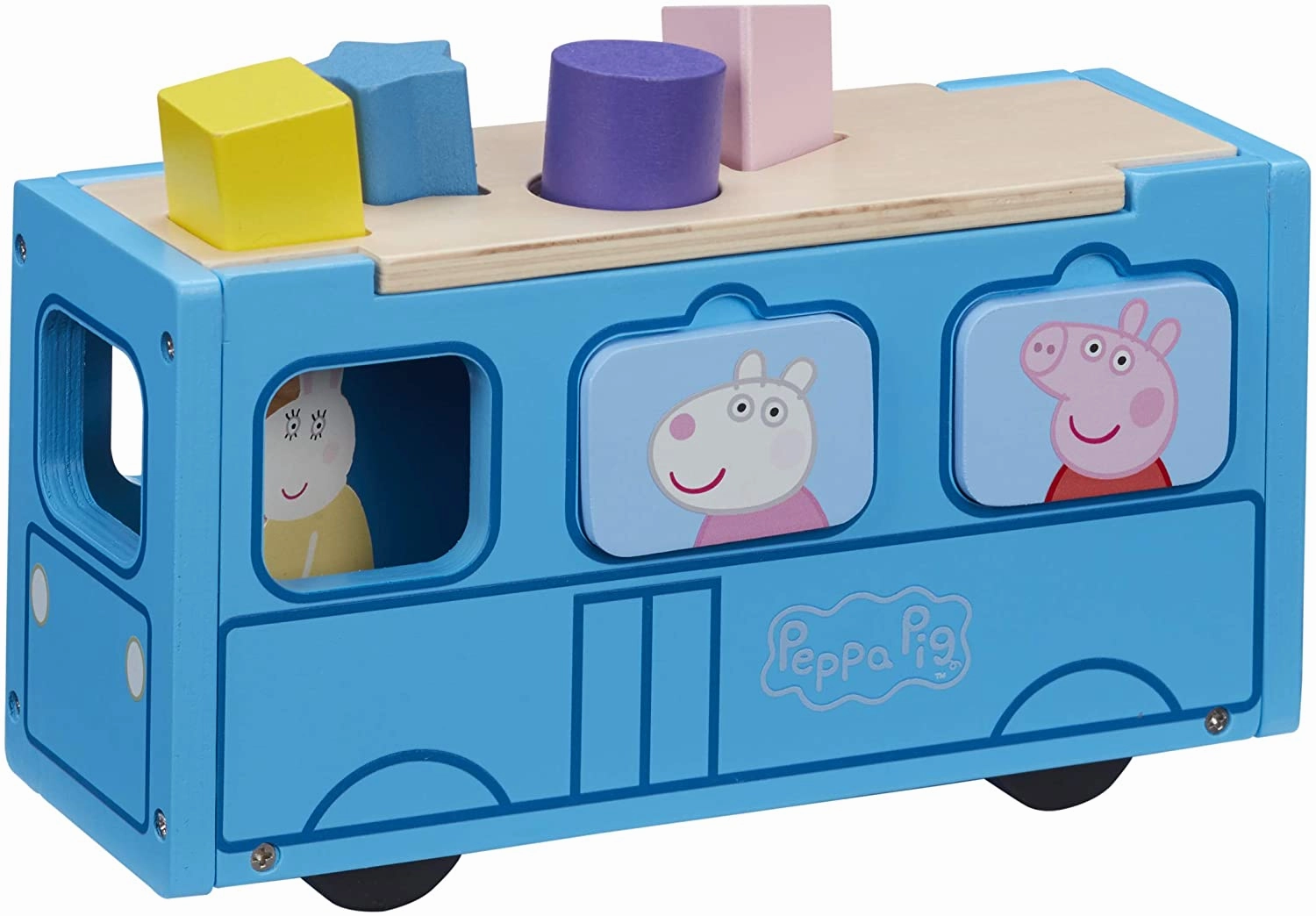 Peppa Pig Toys Peppa Pig 07222 Wooden School Bus