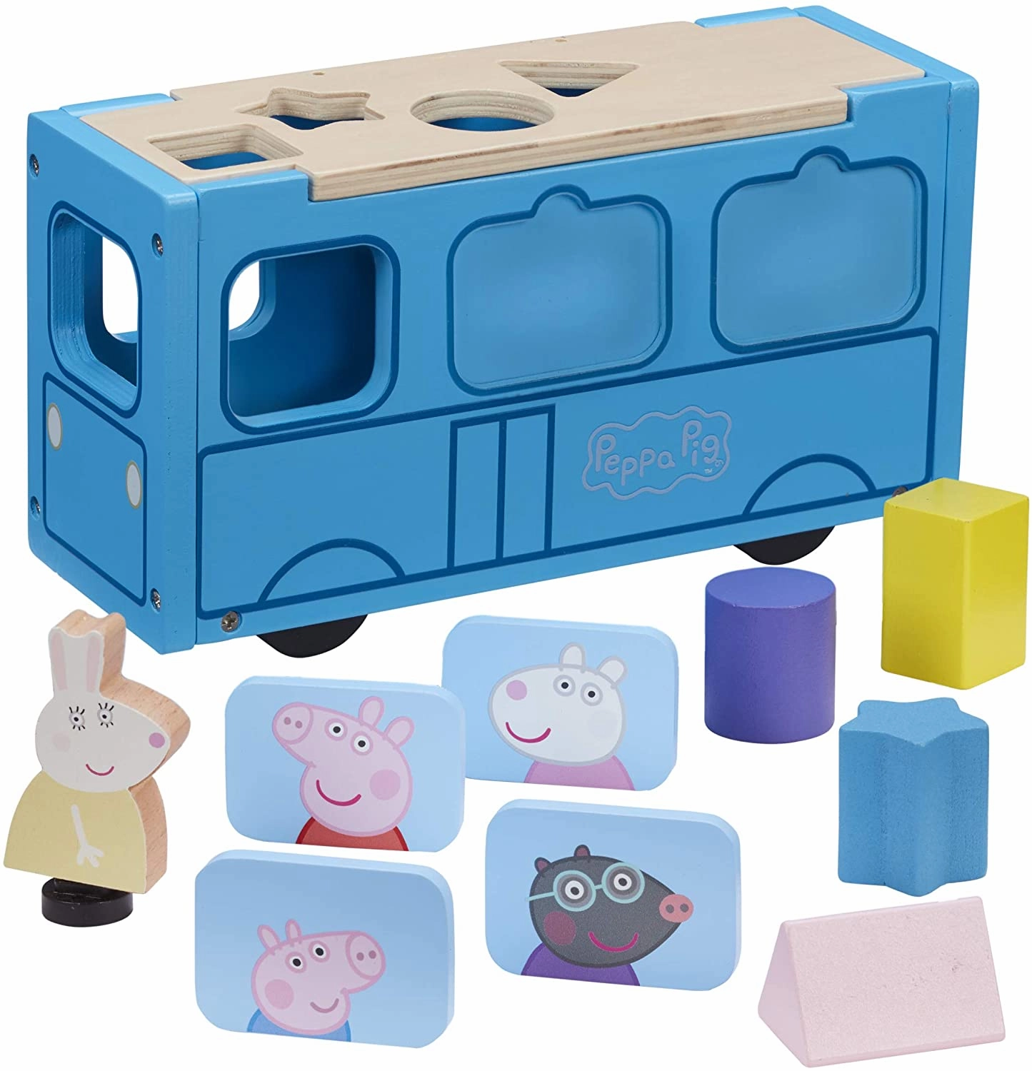 Peppa Pig Toys Peppa Pig 07222 Wooden School Bus