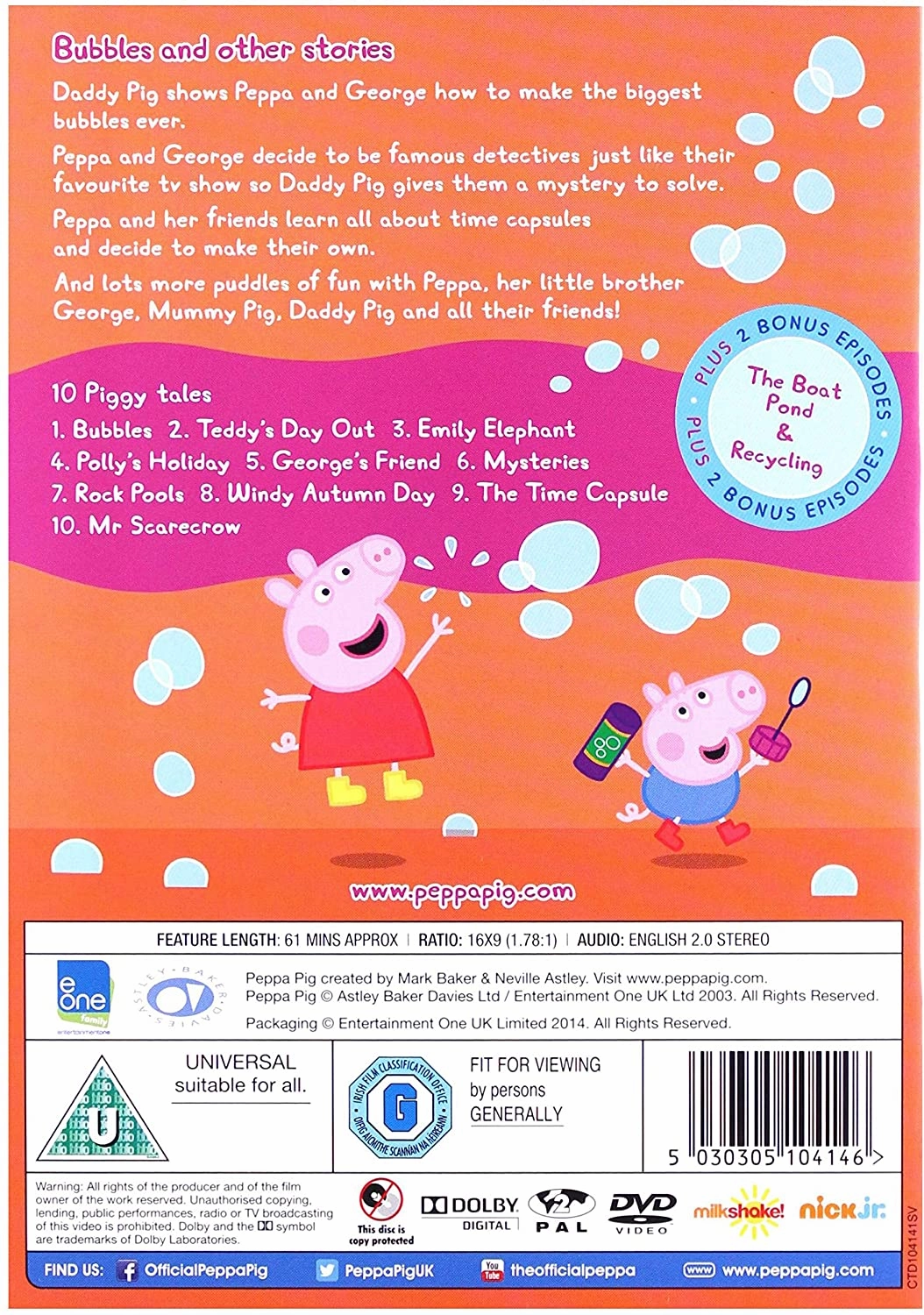 Peppa Pig Toys Peppa Pig: Bubbles  [Volume 6] [DVD]