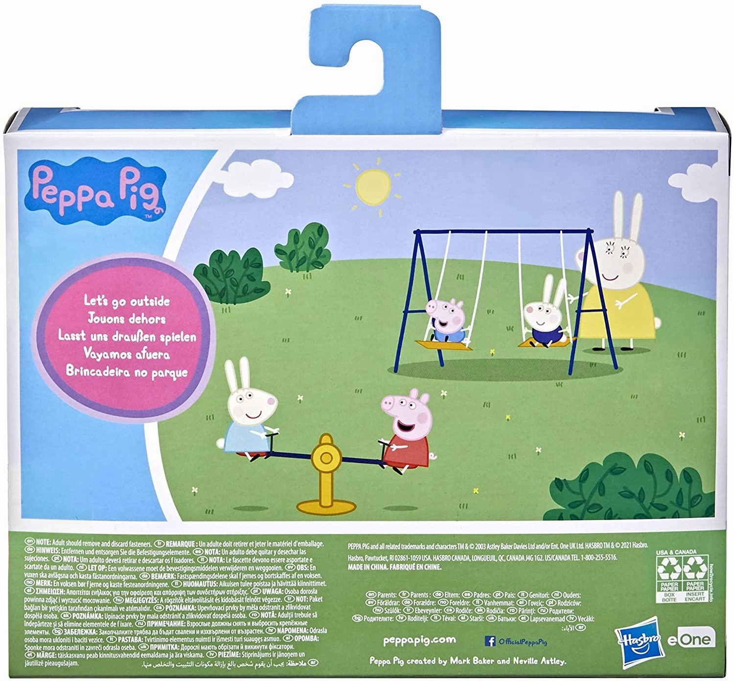 Peppa Pig Toys Peppa Pig F2217 PEP I PLAYSET Park, Multi-Coloured