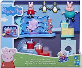 Peppa Pig Toys Peppa Pig F44115X0 Hasbro Aquarium Peppy, Preschool Playset, Includes 4 Action F