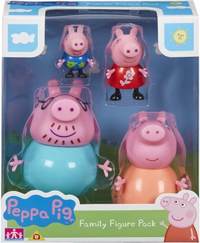 Peppa Pig Toys Peppa Pig Family Figures Pack - Articulated Family Set for Imaginative Play (06666)