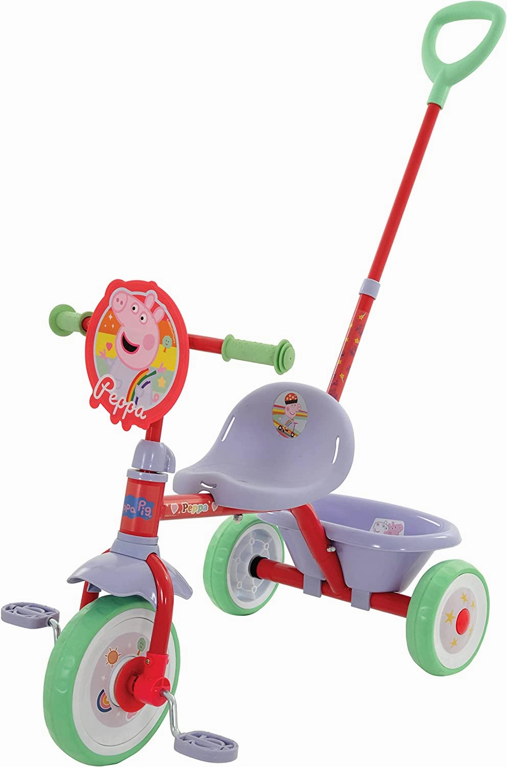 Peppa Pig Toys Peppa Pig M004696 First Ride On Trike, Multicoloured, 79cm x 44cm x 97cm