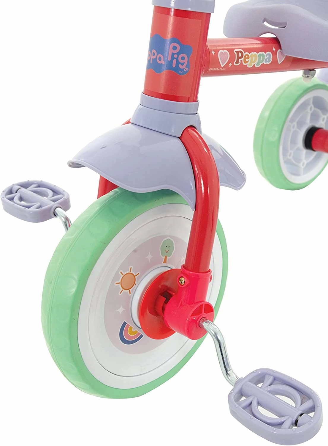 Peppa Pig Toys Peppa Pig M004696 First Ride On Trike, Multicoloured, 79cm x 44cm x 97cm