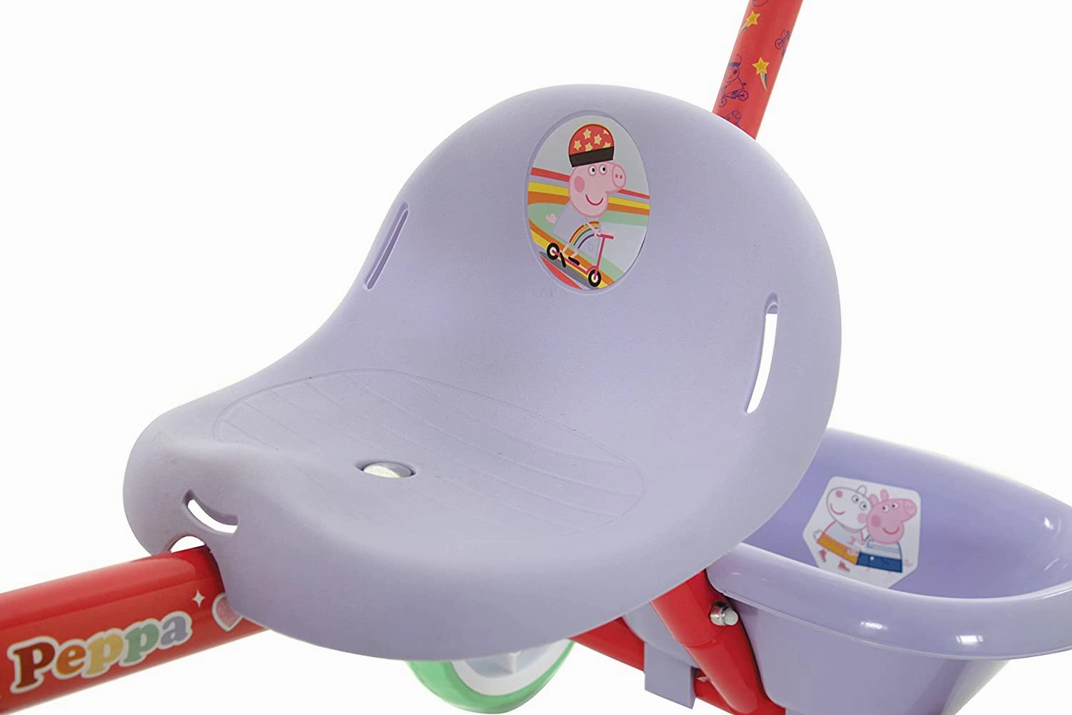 Peppa Pig Toys Peppa Pig M004696 First Ride On Trike, Multicoloured, 79cm x 44cm x 97cm