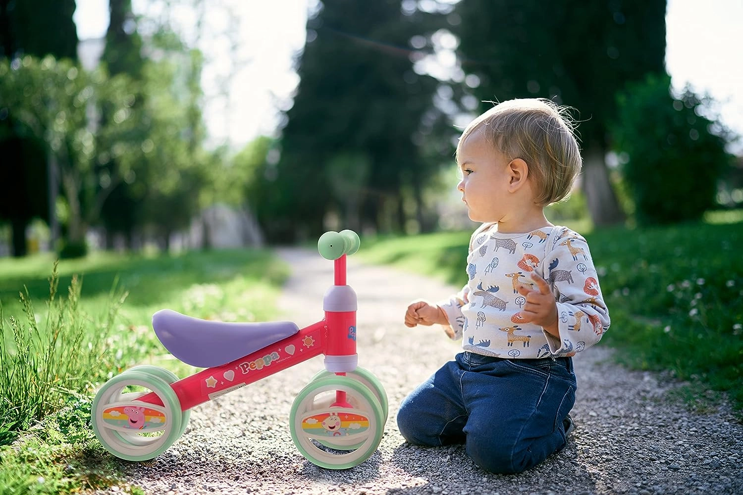Peppa Pig Toys Peppa Pig M004697 Bobble Ride On, Multi, 37cm x 17cm x 47cm