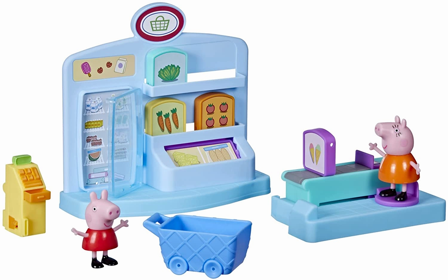 Peppa Pig Toys Peppa Pig Peppas Adventures Peppas Supermarket Playset Preschool Toy: 2 Figure
