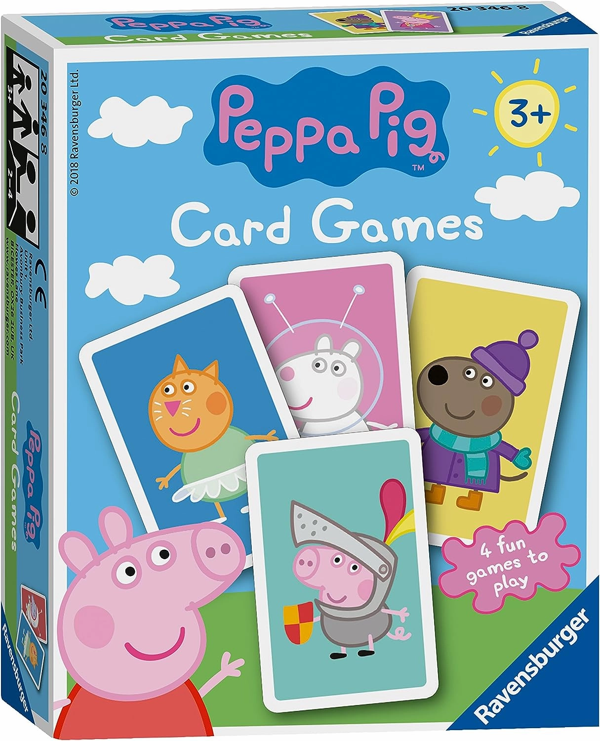 Peppa Pig Toys Ravensburger Peppa Pig Card Game for Kids Age 3 Years and Up - Snap, Happy Families, Swap or Pairs