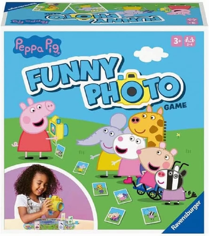 Peppa Pig Toys Ravensburger Peppa Pig Funny Photo Kids Game for Children Age 3 Years Up - 2 to 4 Players