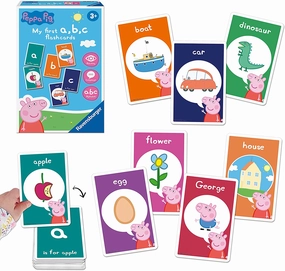 Peppa Pig Toys Ravensburger Peppa Pig My First Flash Card Game for Kids Age 4 Years Up - Ideal