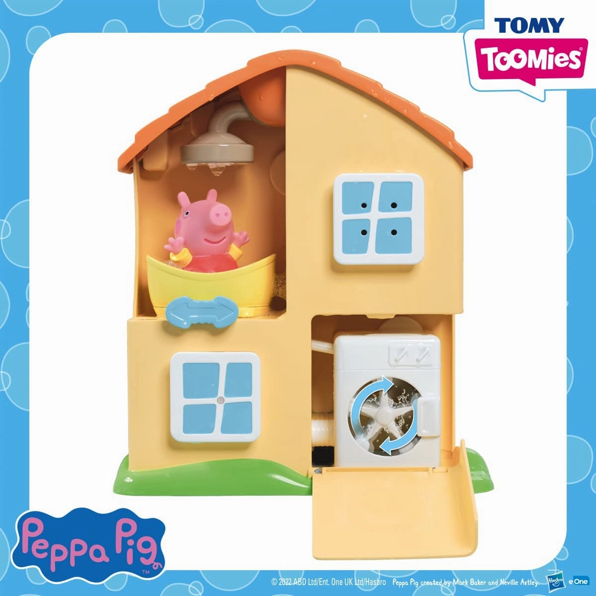 Peppa Pig Toys TOMY Toomies E73415 Peppas House Bath Playset Peppa Pig Toy Window Sprinklers &