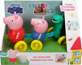 Peppa Pig Toys TOMY Toomies Pull Along Peppa (E73527) - Wibble Wobble Action Peppa Pig
