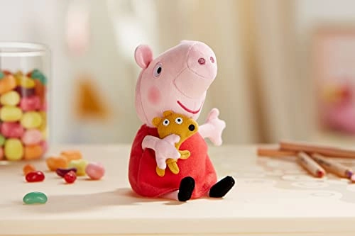 Peppa Pig Toys Ty UK Peppa Pig Beanie - Soft Plush Toy for Ages 3  (46128)