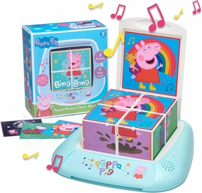 Peppa Pig Toys WOW! STUFF Peppa Pig Musical Puzzle Blocks | Pre-School Learning Toy That Plays