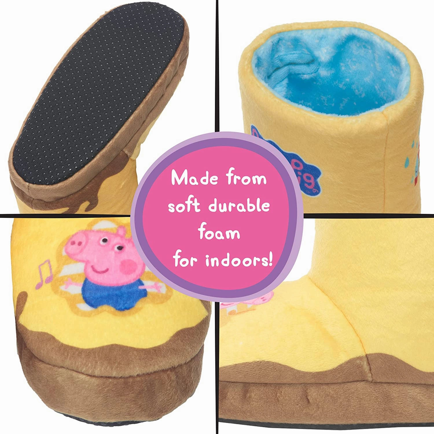 Peppa Pig Toys WOW! STUFF Peppa Pig Toys Muddy Puddle Boots with Sounds | Interactive Wearable