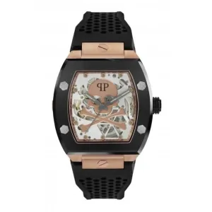 Philipp Plein Montre Automatique Gents High-Conic The Skeleton PWBAA0121