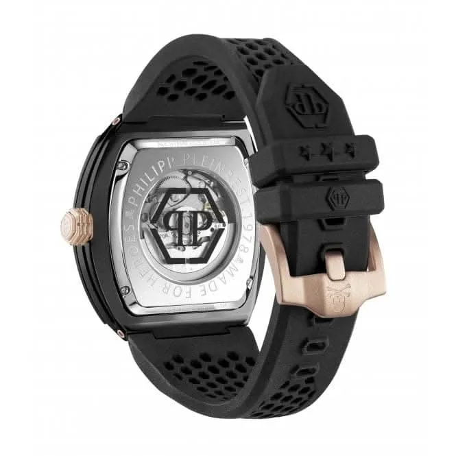 Philipp Plein Montre Homme High-Conic The Skeleton Ecoceramic Noire PWVBA0523