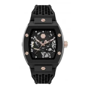 Philipp Plein Montre Homme High-Conic The Skeleton Ecoceramic Noire PWVBA0523
