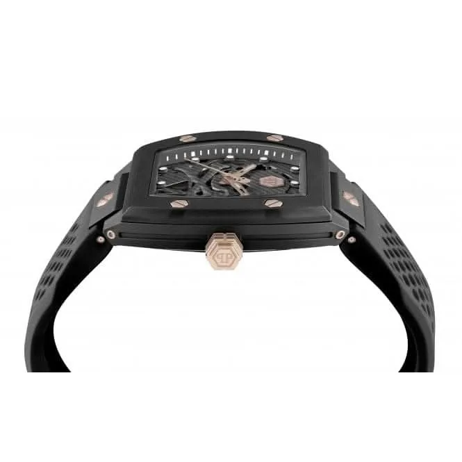 Philipp Plein Montre Homme High-Conic The Skeleton Ecoceramic Noire PWVBA0523
