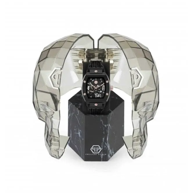Philipp Plein Montre Homme High-Conic The Skeleton Ecoceramic Noire PWVBA0523