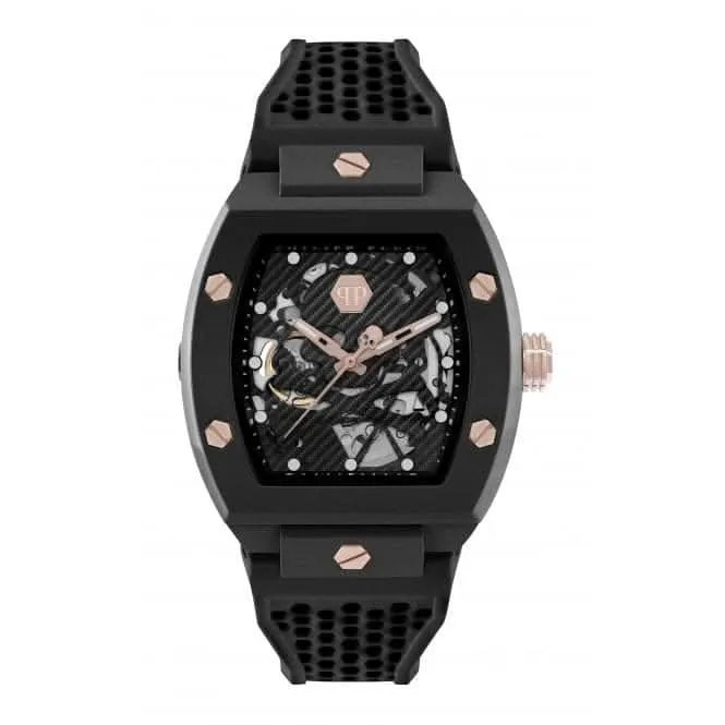 Philipp Plein Montre Homme High-Conic The Skeleton Ecoceramic Noire PWVBA0523