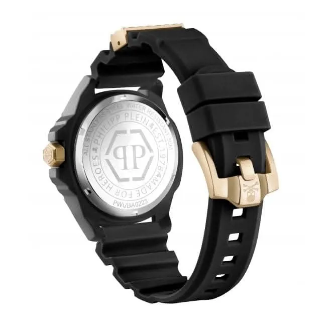 Philipp Plein Gents High-Conic La Montre Écocéramique Noire à Crâne PWUBA0223