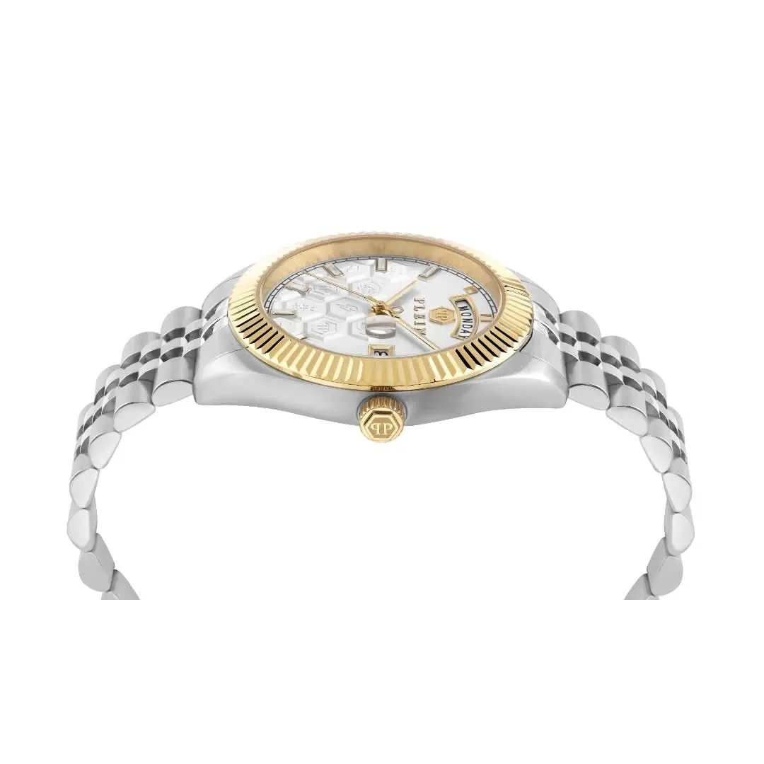 Philipp Plein Montre Homme Rock Couture Date Superlative Argent PWPVA0324