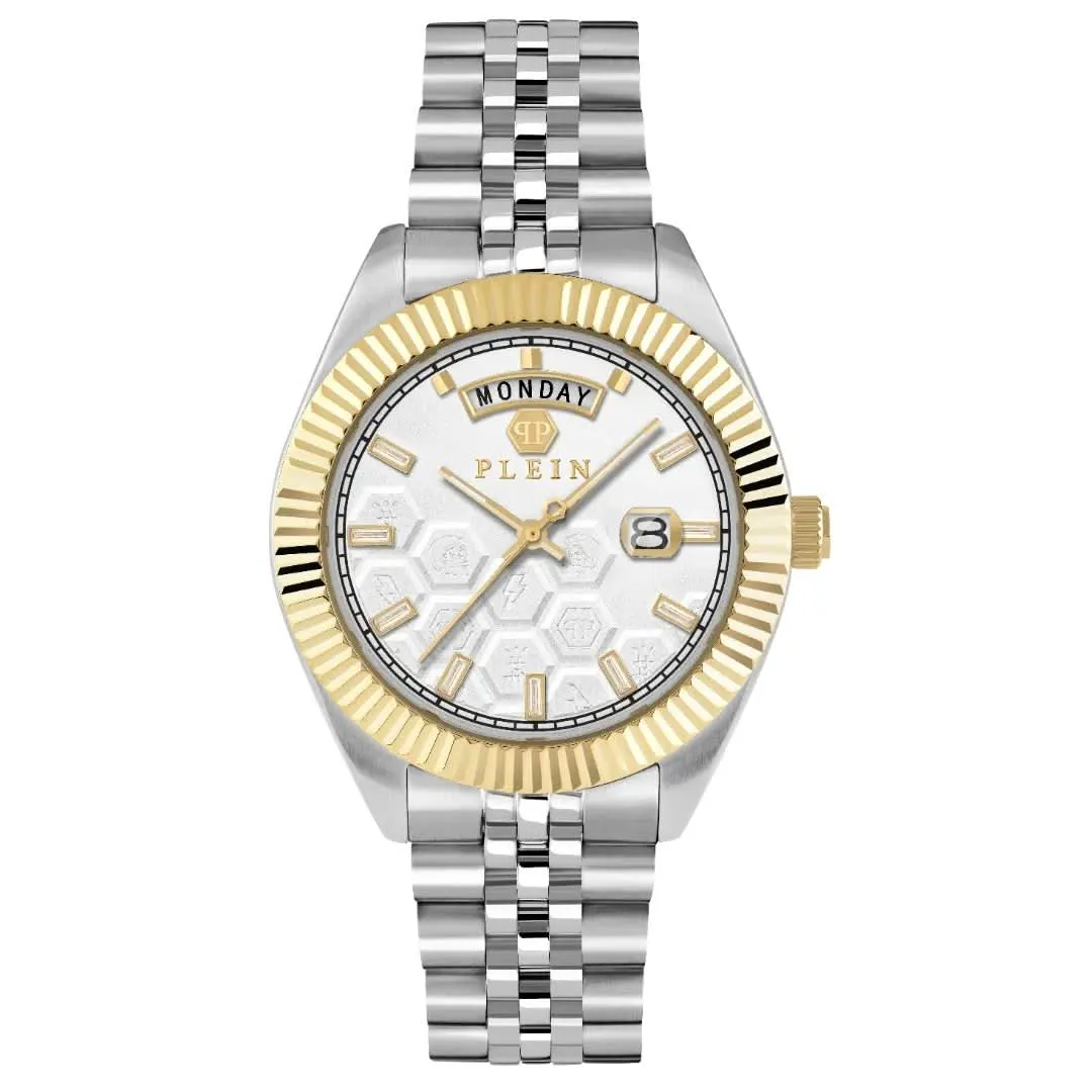 Philipp Plein Montre Homme Rock Couture Date Superlative Argent PWPVA0324
