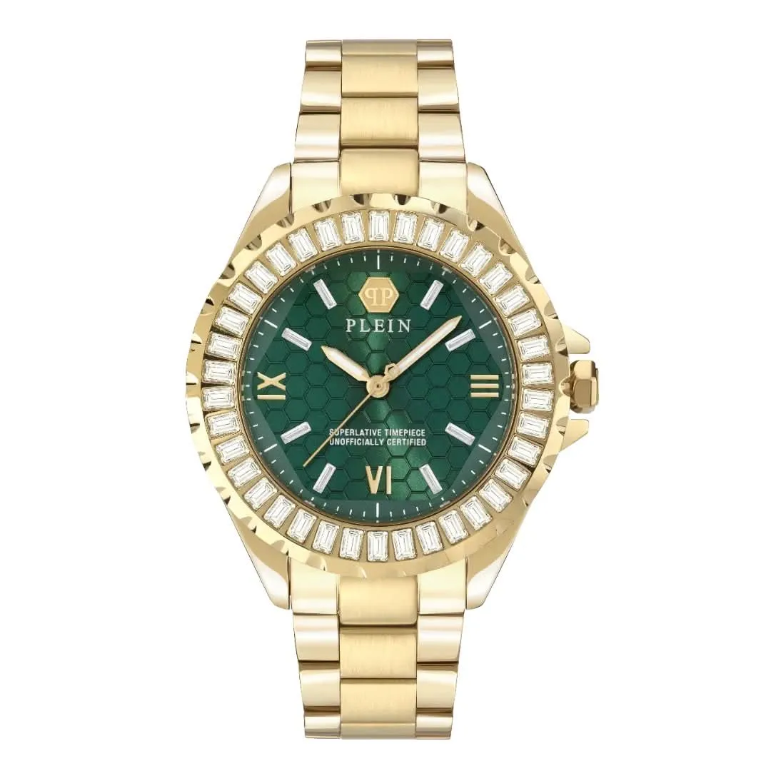 Philipp Plein Ladies Rock Couture Plein Heaven Montre en Or PWPOA0924