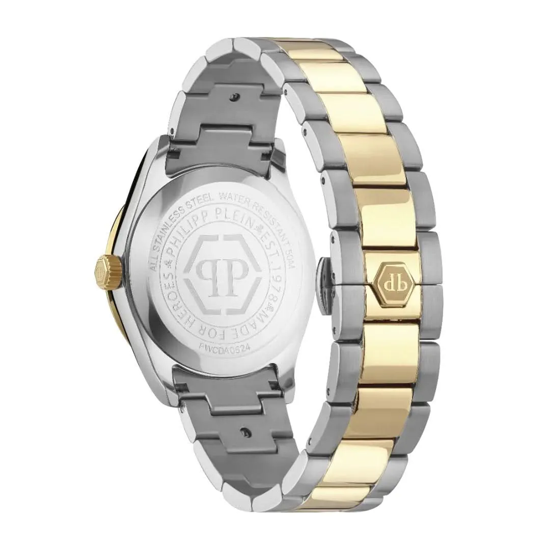 Philipp Plein Montre Femme Rock Couture Queen Argent Or PWCDA0524