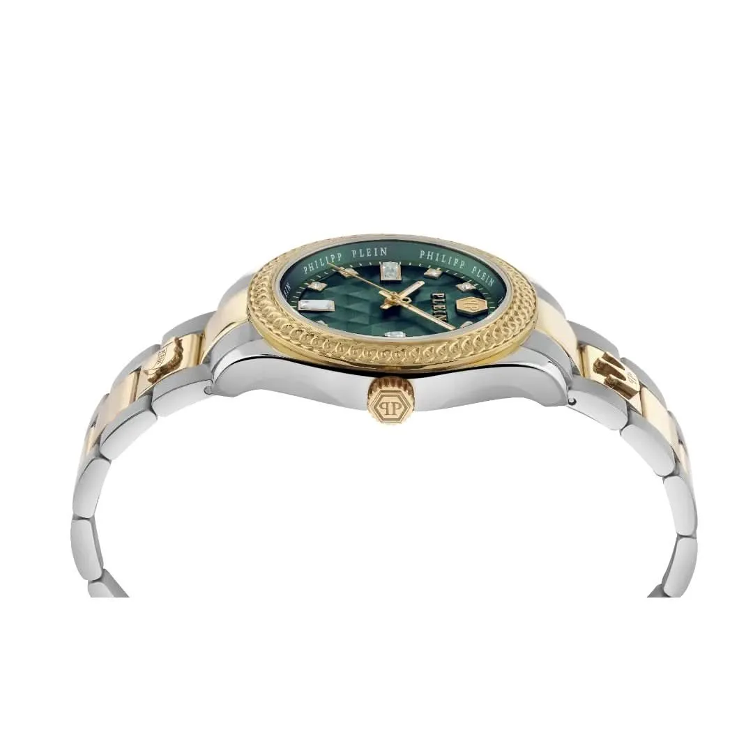 Philipp Plein Montre Femme Rock Couture Queen Argent Or PWCDA0524