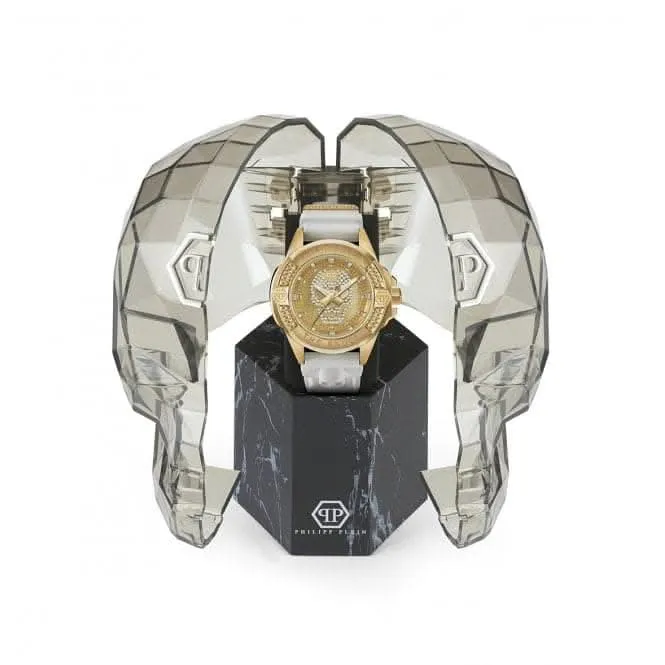 Philipp Plein Unisexe Montre Blanche Haute-Conique The $Kull PWAAA1221