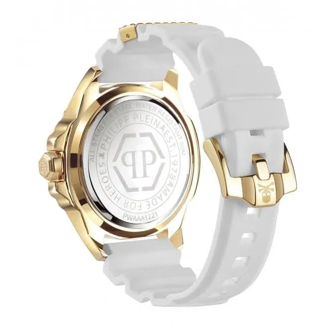 Philipp Plein Unisexe Montre Blanche Haute-Conique The $Kull PWAAA1221