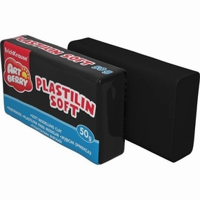 Plasticine Artberry 50g black, individual package