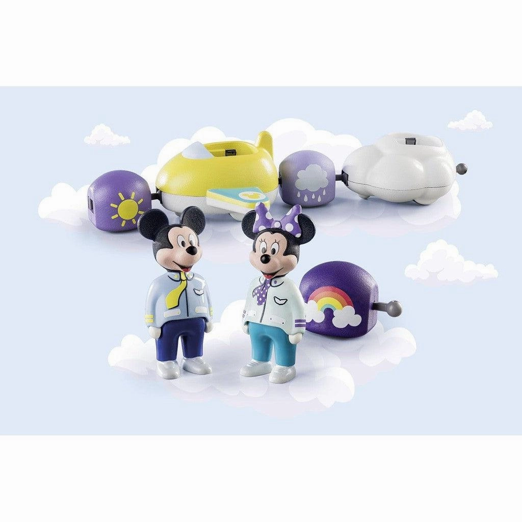 Playmobil Toys 1.2.3 Mickey & Minnie's Cloud Train