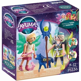 Playmobil Toys Adventures of Ayuma - Crystal and Moon Fairies with Soul Animals