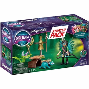 Playmobil Toys Adventures of Ayuma - Knight Fairy w/ Raccoon Starter Pack