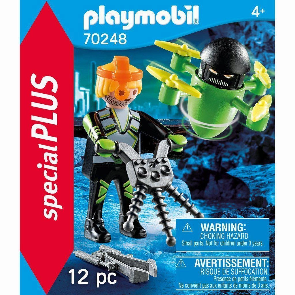 Playmobil Toys Agent with Drone