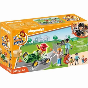 Playmobil Toys Ambulance Action: Help the Racing Driver Duck On Call