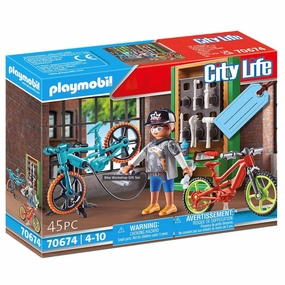 Playmobil Toys Bike Workshop Gift Set
