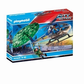 Playmobil Toys City Action - Police Parachute Search 70569