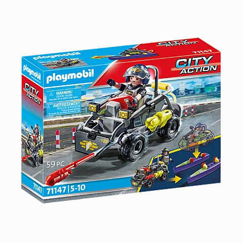 Playmobil Toys City Action - Tactical Unit Multi Terrain Quad 71147