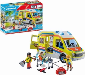 Playmobil Toys City Life - Ambulance with Light and Sound 71202