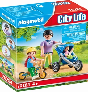 Playmobil Toys City Life - Mother with Children 70284